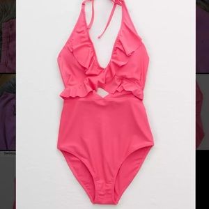Aerie Ruffle One Piece Swimsuit